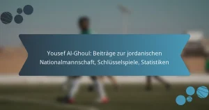 Yousef Al-Ghoul: Beiträge zur jordanischen Nationalmannschaft, Schlüsselspiele, Statistiken